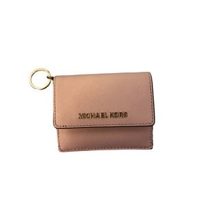 Michael Kors Pink Keychain Wallet